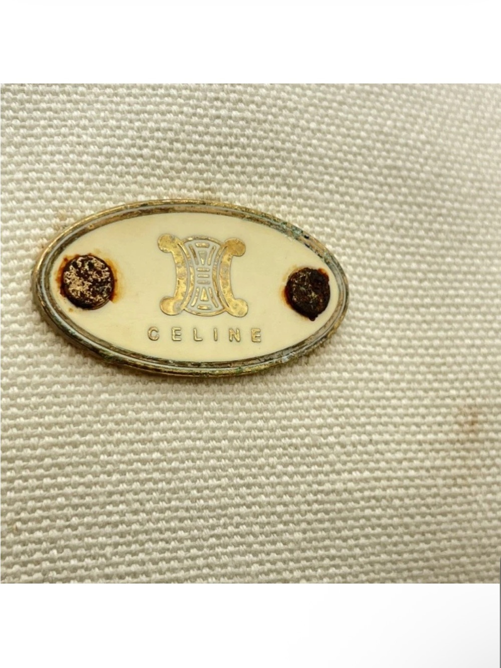 Celine vintage canvas leather 
Baguette bag - Picture 4 of 16